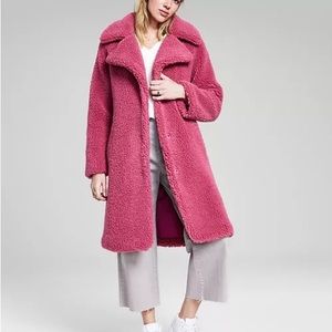 Pink teddy bear coat